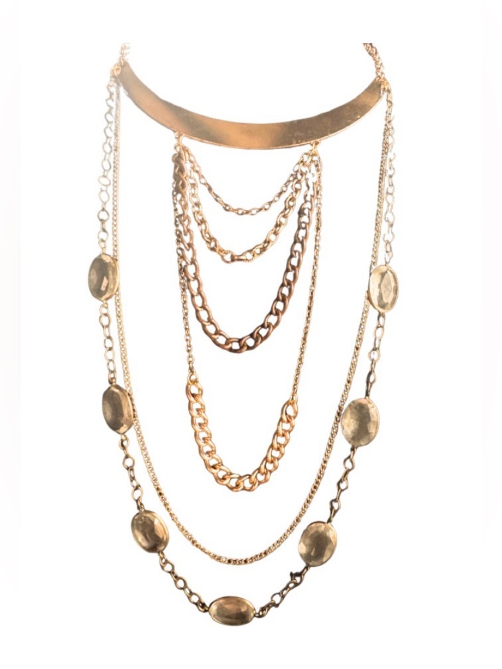 Handmade Gold Toned Choker Necklace